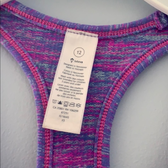 Ivivva Spirts Tank Top - Picture 2 of 3